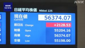 စတော့ရှယ်ယာစျေးနှုန်း တစ်ချိန်တွင် ယန်း ၂၀၀၀ ကျော် မြင့်တက်ခဲ့